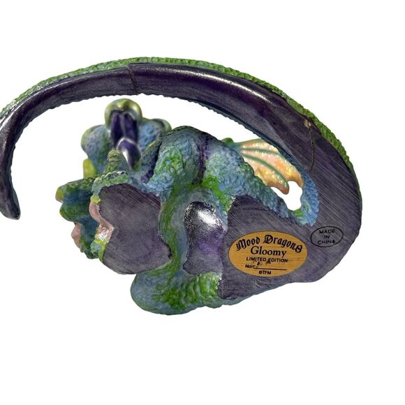 Lot 4 Franklin Mint MOOD DRAGONS Limited Edition Figurines Lucky Cocky Coy Gloom - Picture 15 of 15